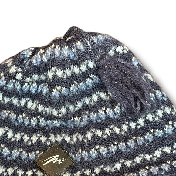 Merkley Headgear Mens Beanie Hat Cap Tassel Lined Ski Snowboard OS 100% Wool - Picture 5 of 12